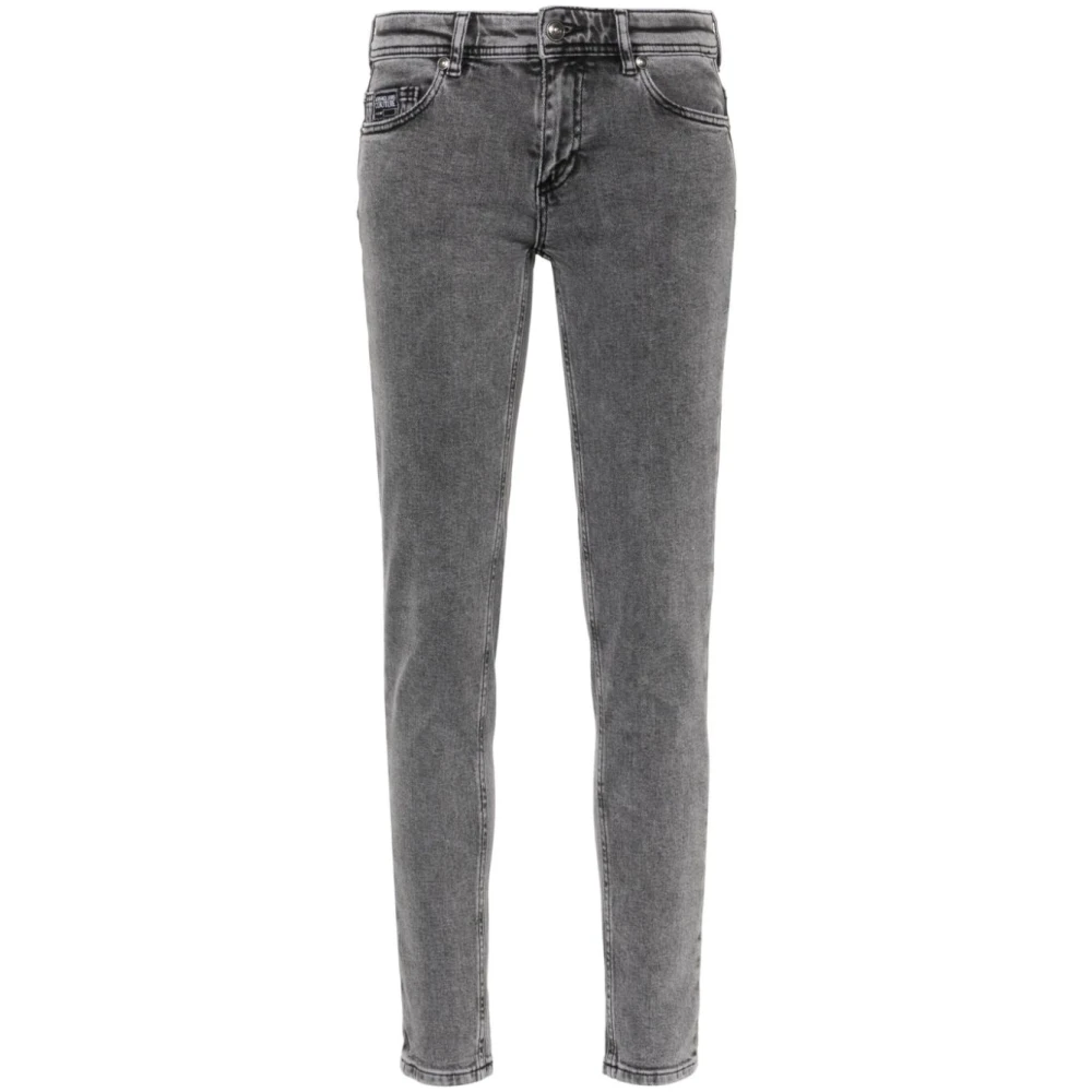 Versace Jeans Couture Zwarte Jeans voor Vrouwen Aw24 Gray Dames