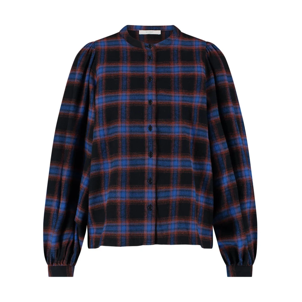 By-Bar Day Check Blouse Lange Mouw Multicolor Dames