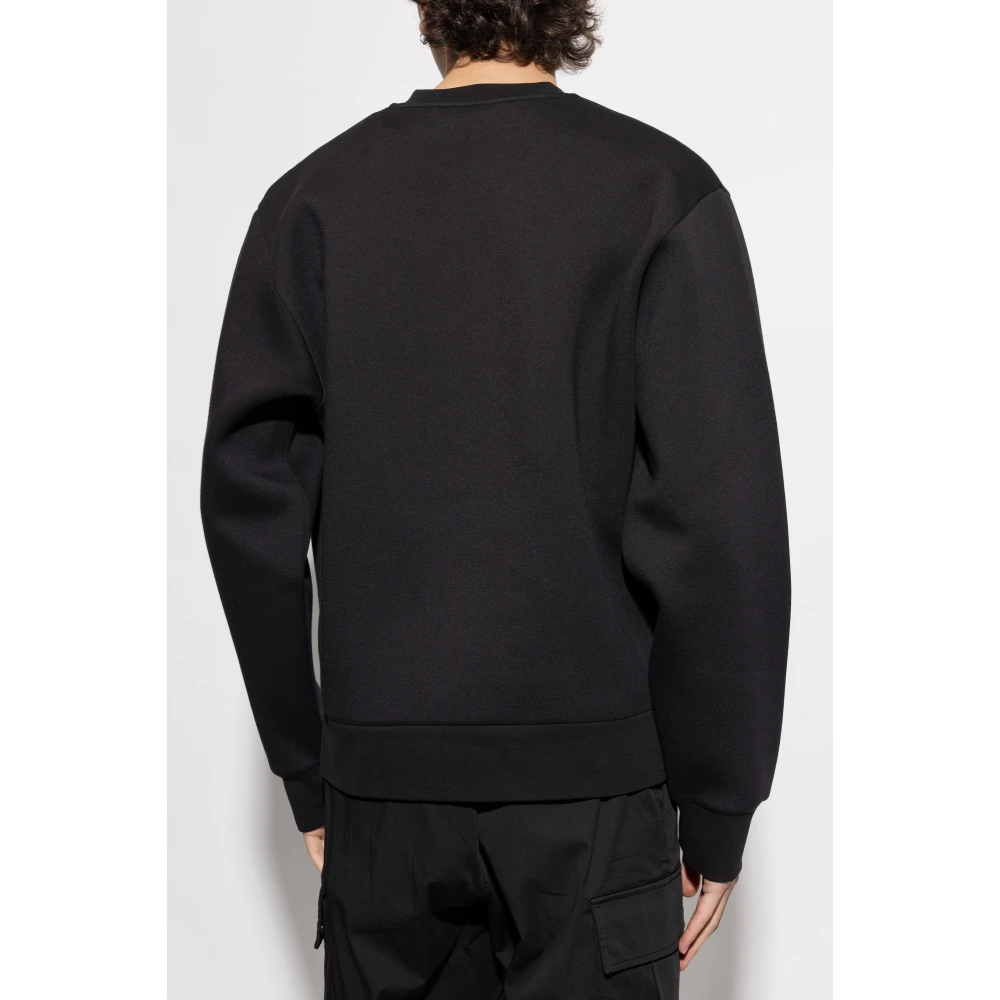 Moncler Sweatshirt met logo Black Heren