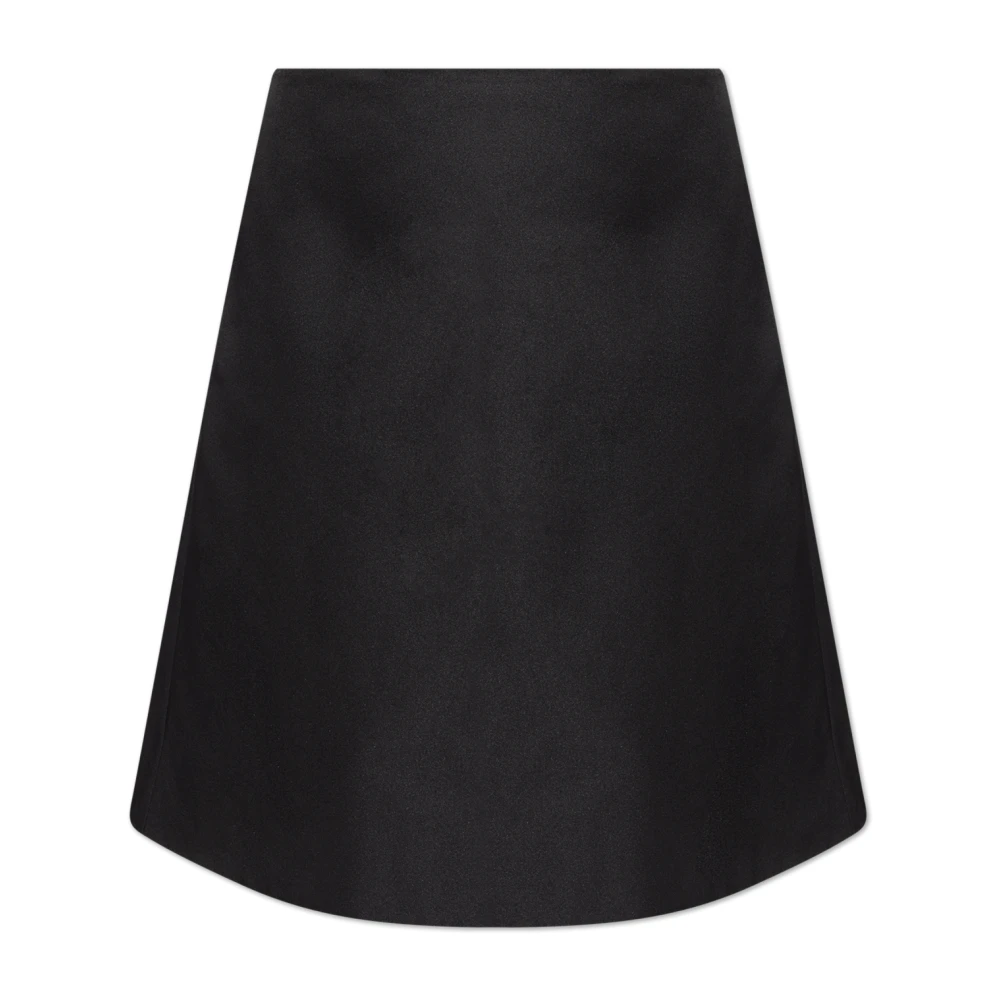 Alexander Mcqueen Women's Black Midi Skirts, S, Asymmetrical Skirt