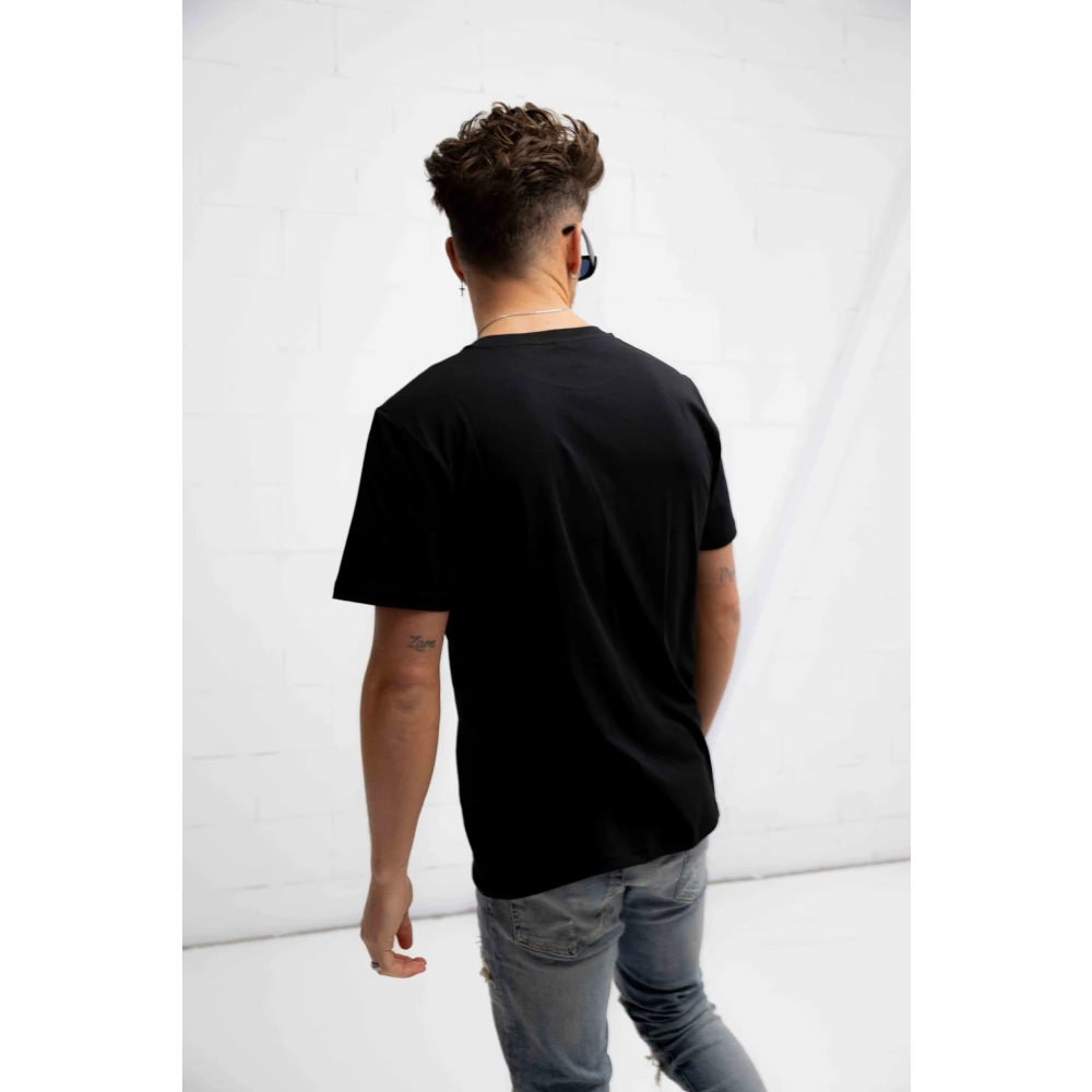 Moschino Zwart Swim T-Shirt Heren Stijlvol Black Heren