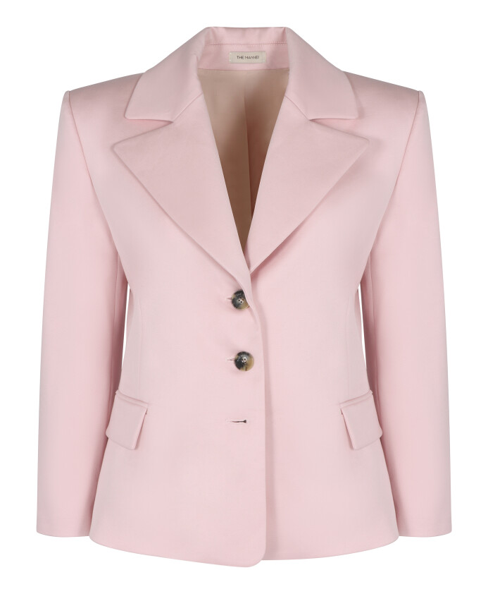 blazer-en-coton-a-col-revers