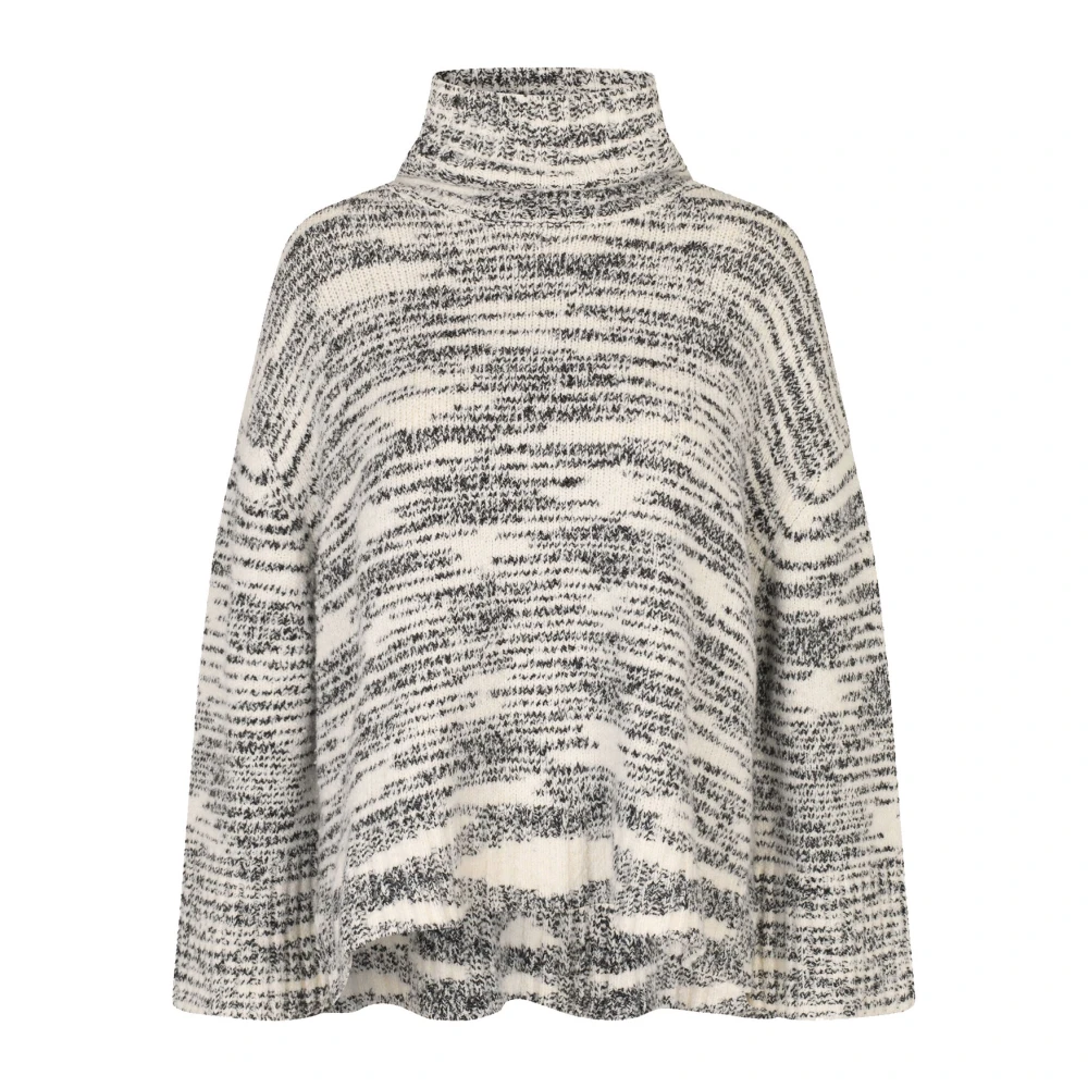 Masai Chunky Gebreide Melange Top Zwart Black Dames
