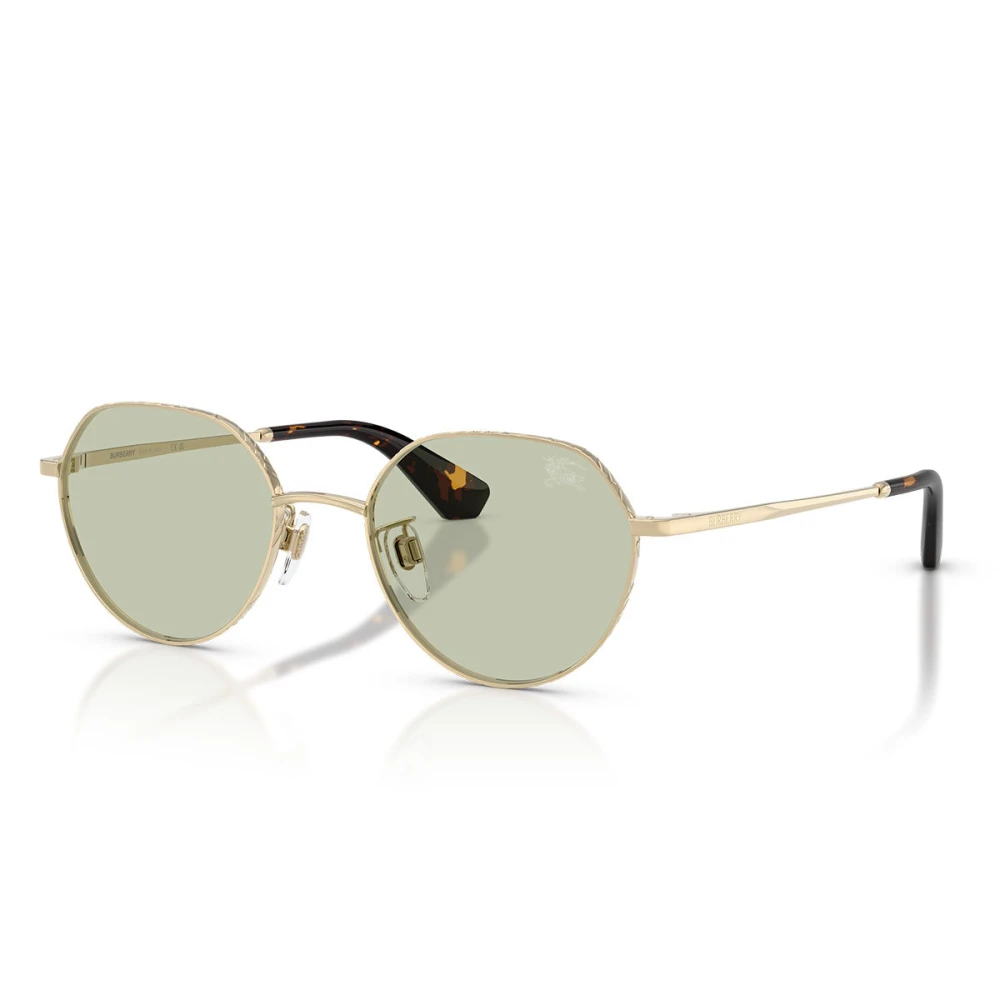 Burberry Unisex Gold/Green Be3173d 1109/2 Sunglasses Metal Round Normal - Image 2