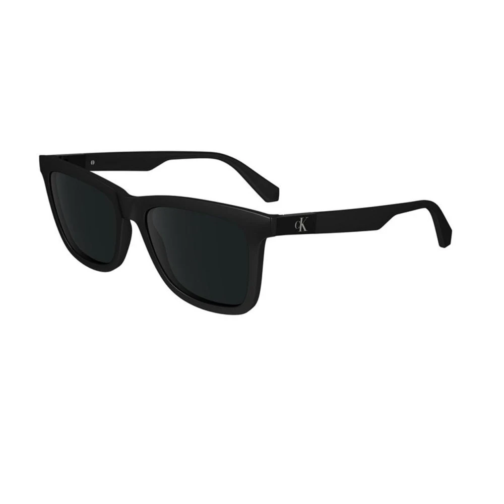 Calvin Klein Jeans Unisex Black Rectangular Sunglasses