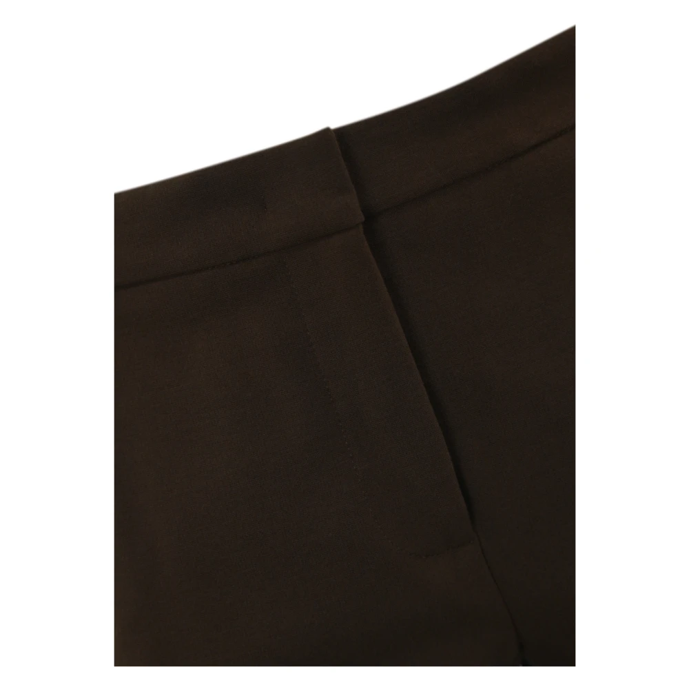 pinko Bruine Gebreide Broek Slim Fit Brown Dames