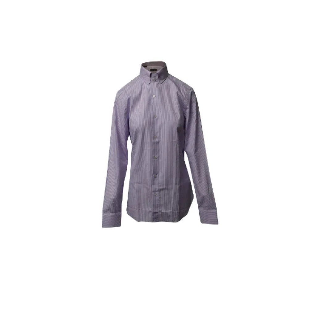 Tom Ford Pre-owned Cotton tops Purple Heren