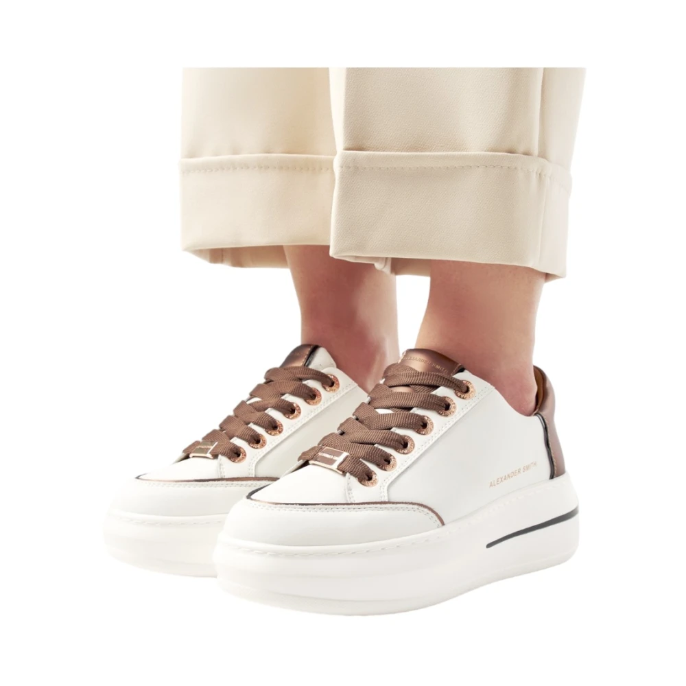 Alexander Smith Stijlvolle Unisex Sneakers White Dames