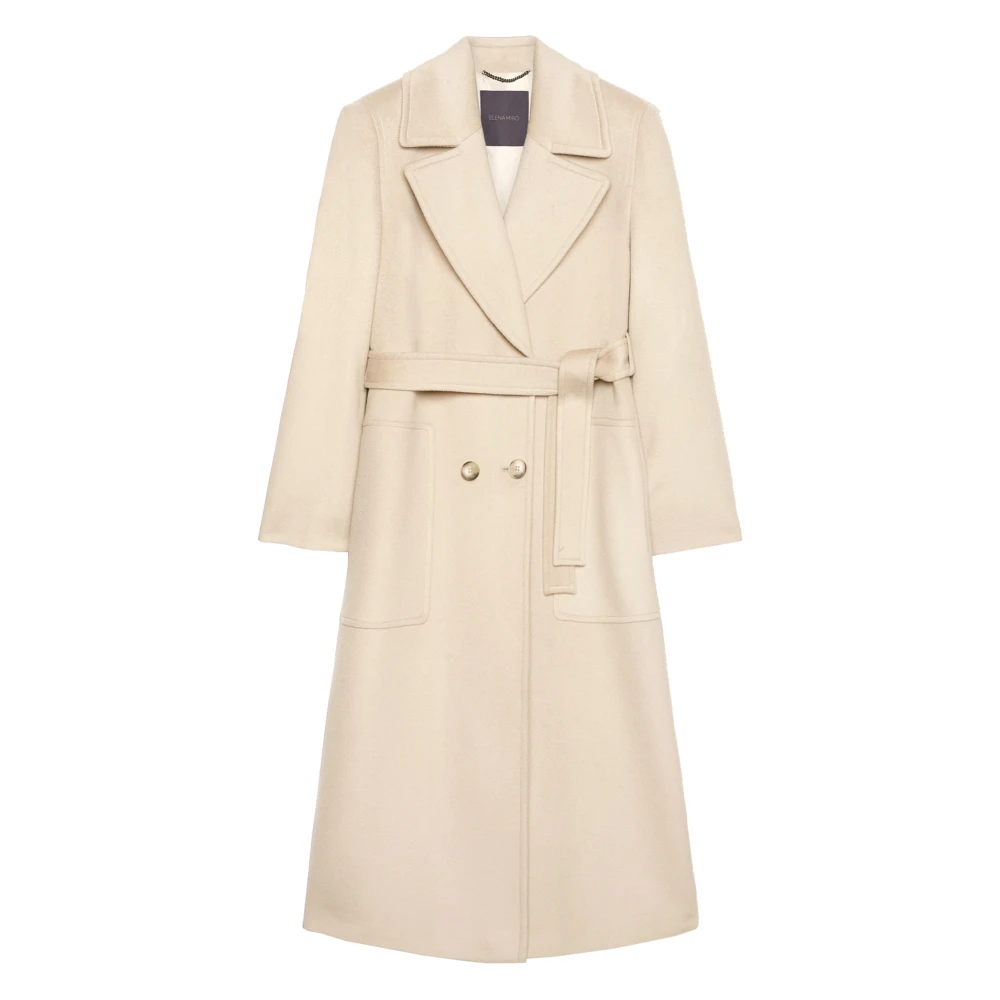 Elena Mirò Stijlvolle Jas voor Vrouwen Beige Dames