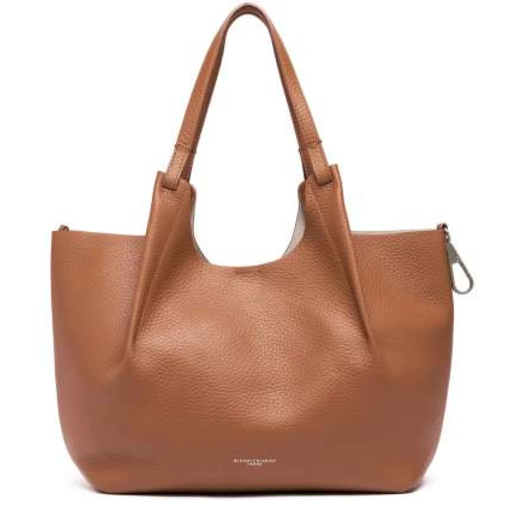 Gianni Chiarini Moderne leren tas Brown Dames