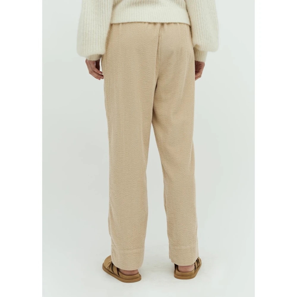 MbyM Beige Corduroy Berinna Broek Beige Dames