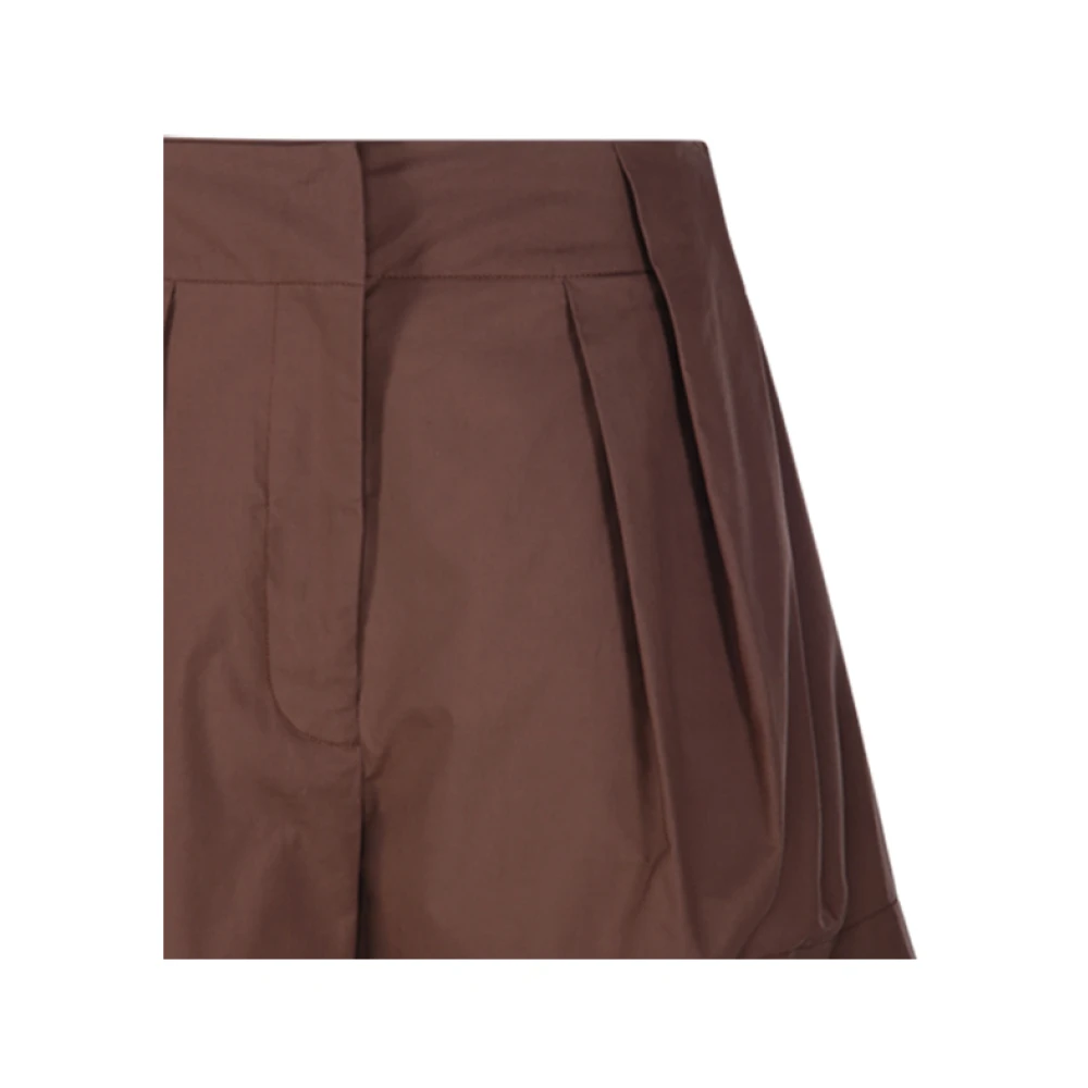 Federica Tosi Moka Classic Shorts Brown Dames