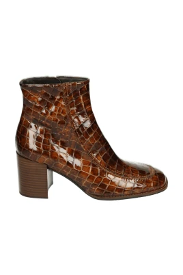 Westernstil cognac lackstövel