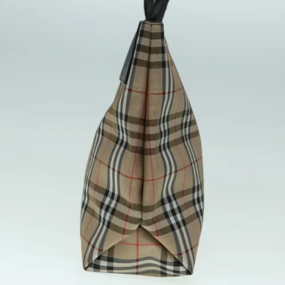 Burberry Vintage Pre-owned Canvas handbags Beige Dames