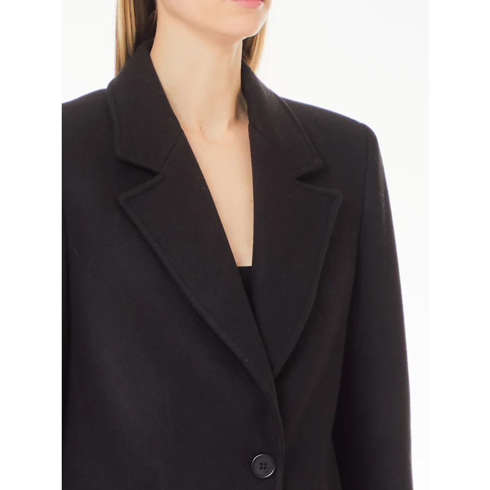 Liu Jo Klassieke Zwarte Jas Black Dames