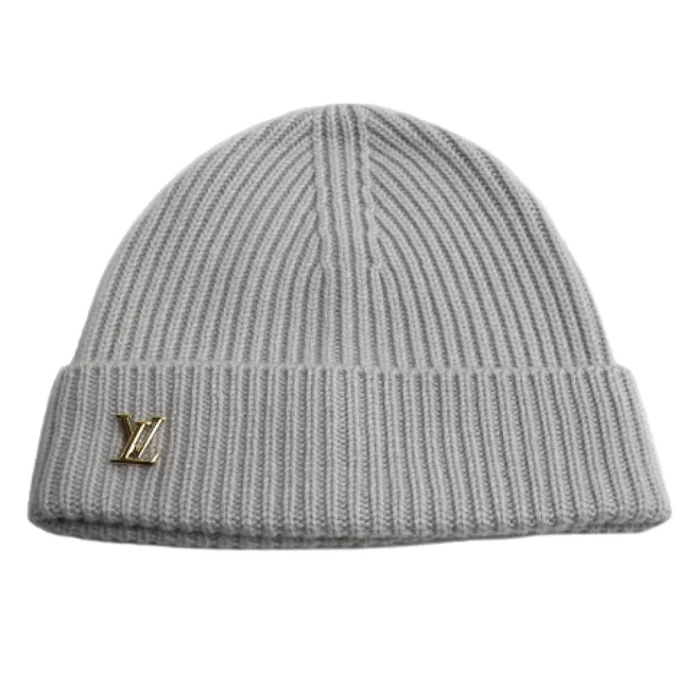 Louis Vuitton Vintage Pre-owned Wool hats Gray Dames