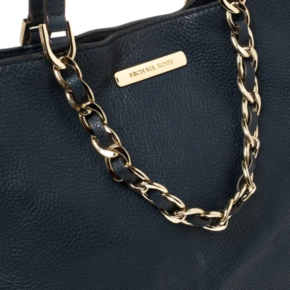 Michael Kors Pre-owned Leather totes Blue Dames