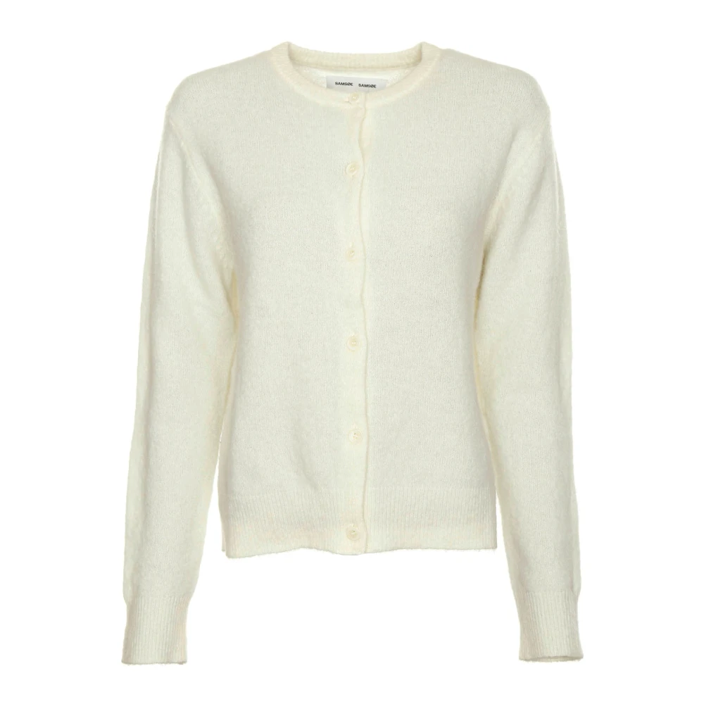 Samsøe Alpaca Wollen Kort Vest White Dames