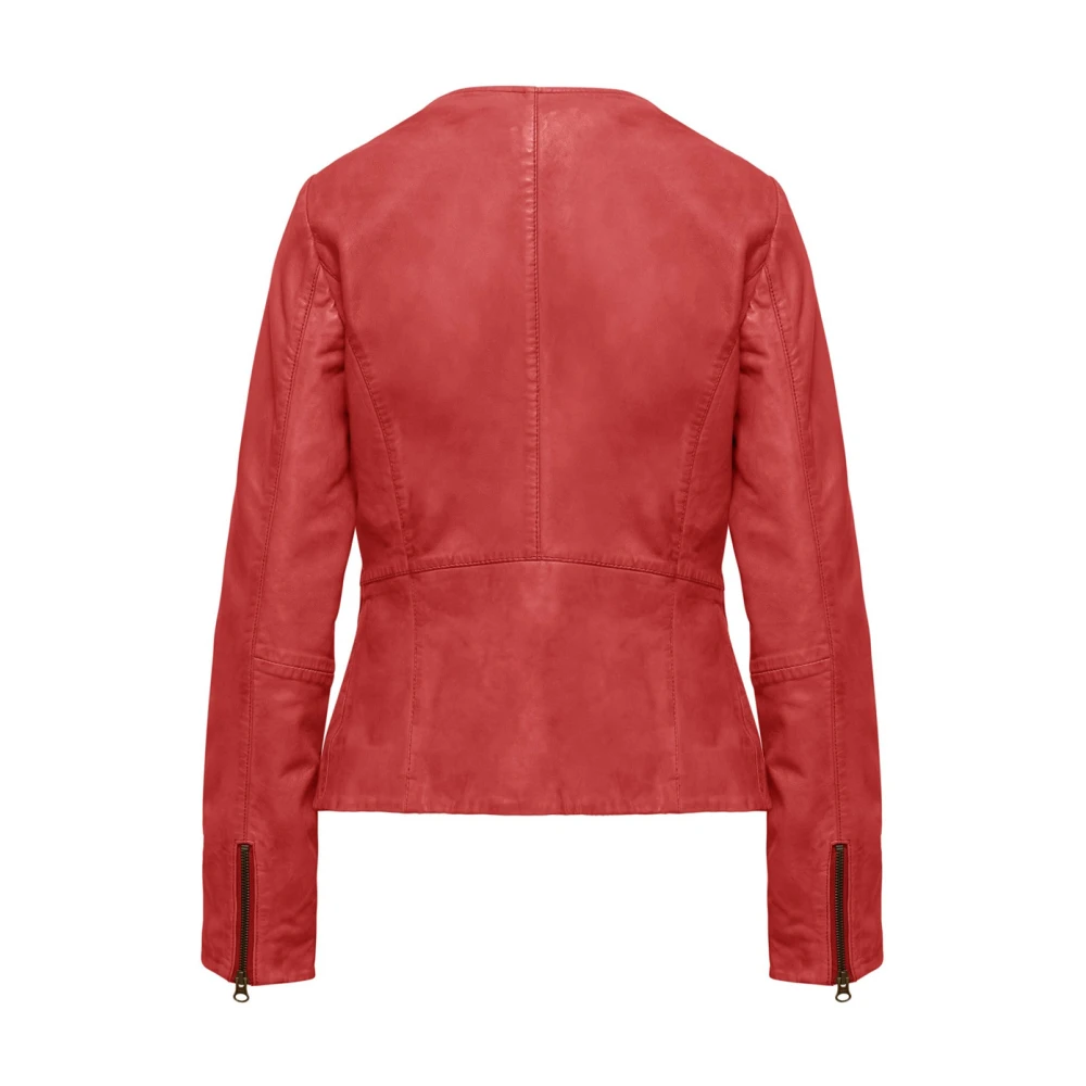 BomBoogie Leather Jackets Red Dames