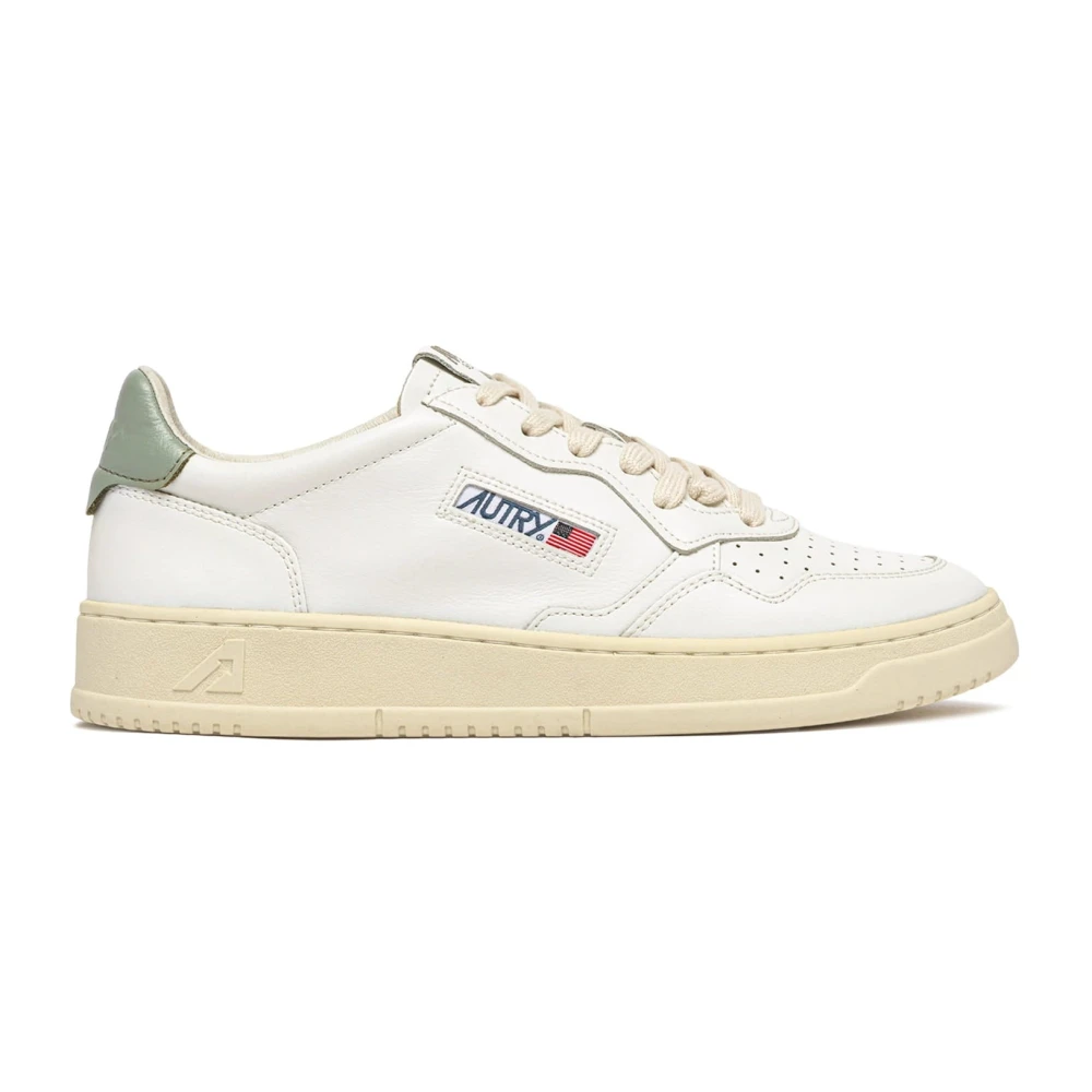Autry White Medalist Low Trainers - Male - Sneakers - 7 Uk - Shoes