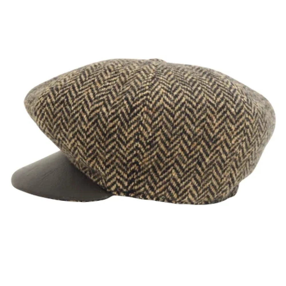 Hermès Vintage Pre-owned Wool hats Brown Dames