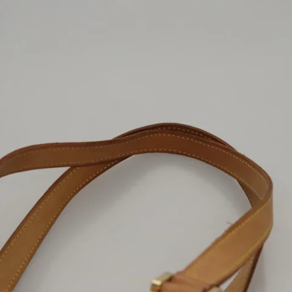 Louis Vuitton Vintage Pre-owned Leather totes Beige Dames
