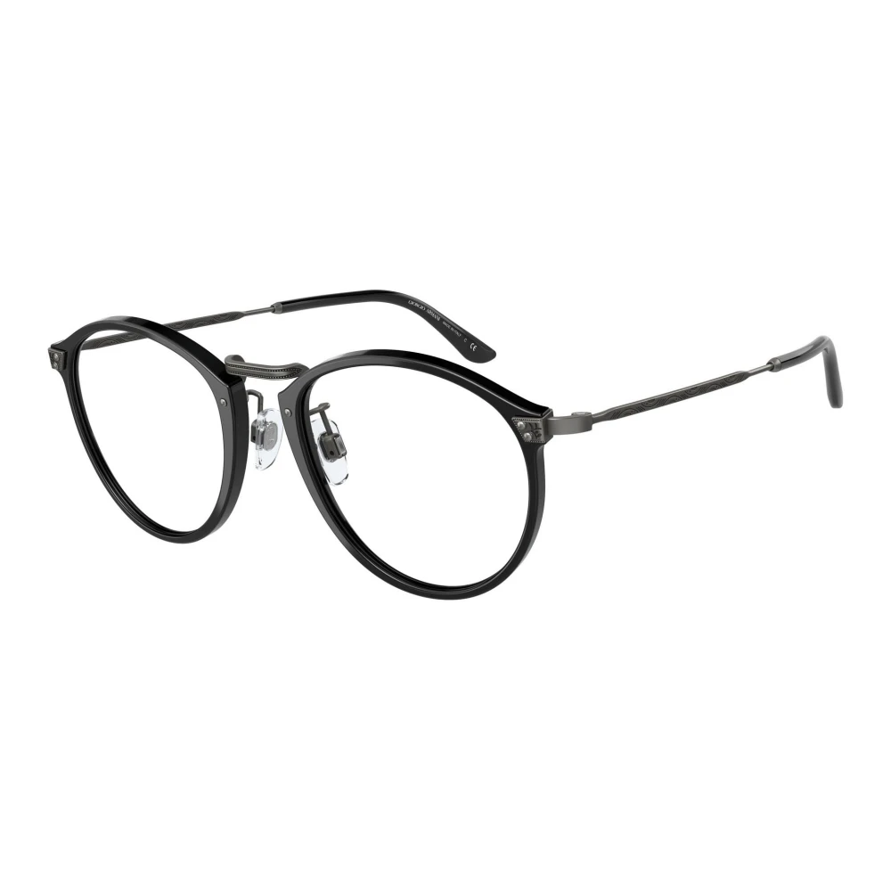 Giorgio Armani Unisex Black Glasses, 51 Mm, Brushed Eyewear Frames Ar 318M