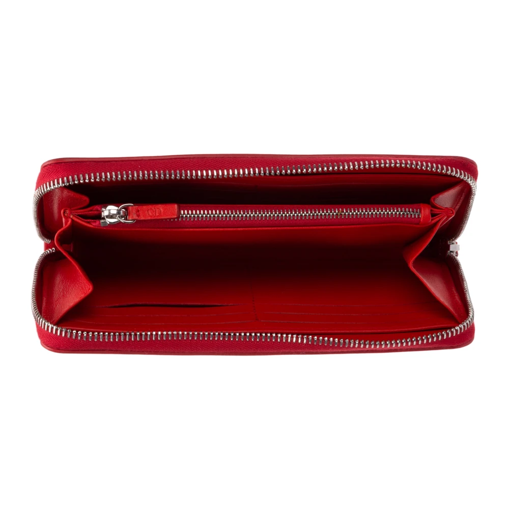 Dior Portemonnee met ritssluiting en logo Red Heren