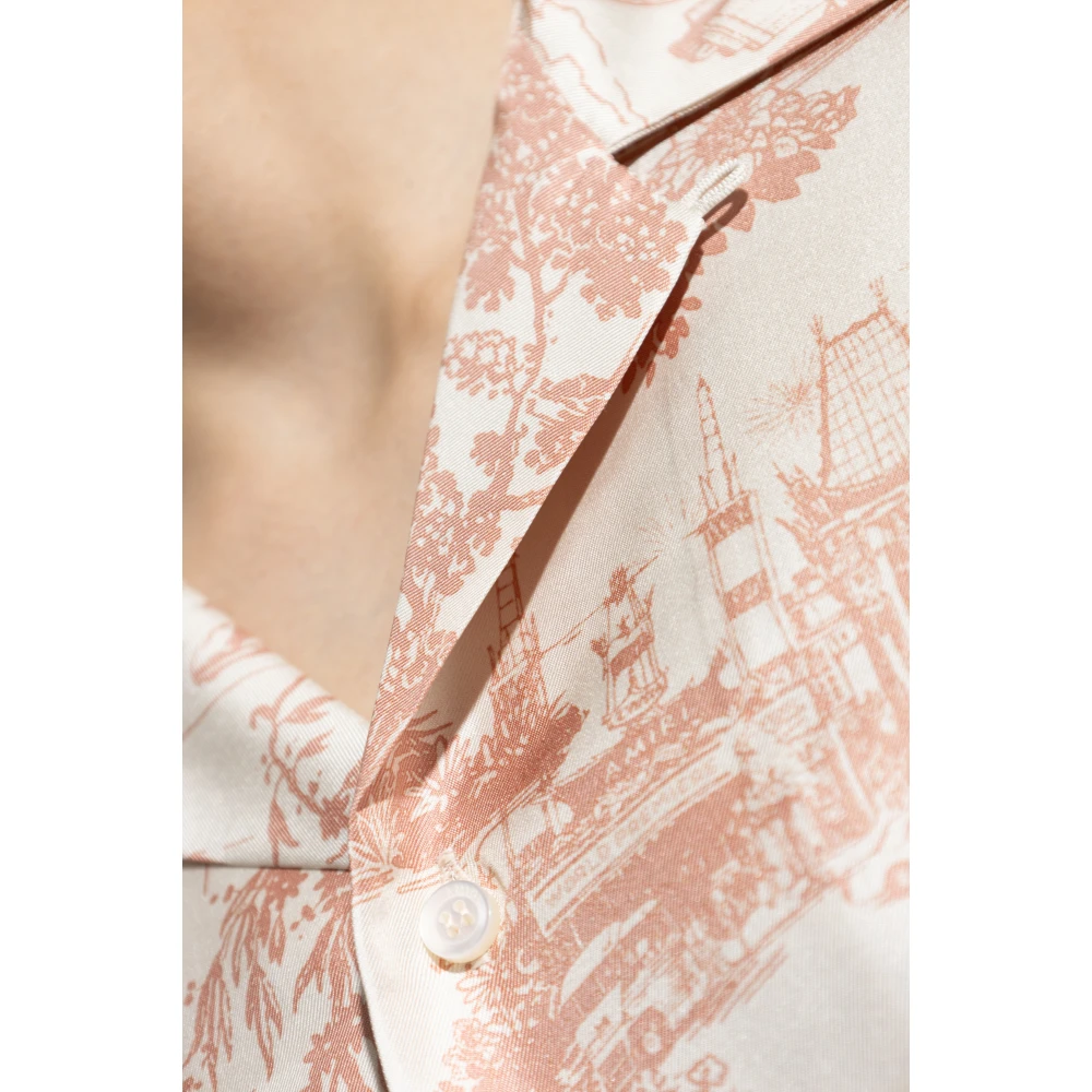 Amiri Zijden overhemd Beige Heren