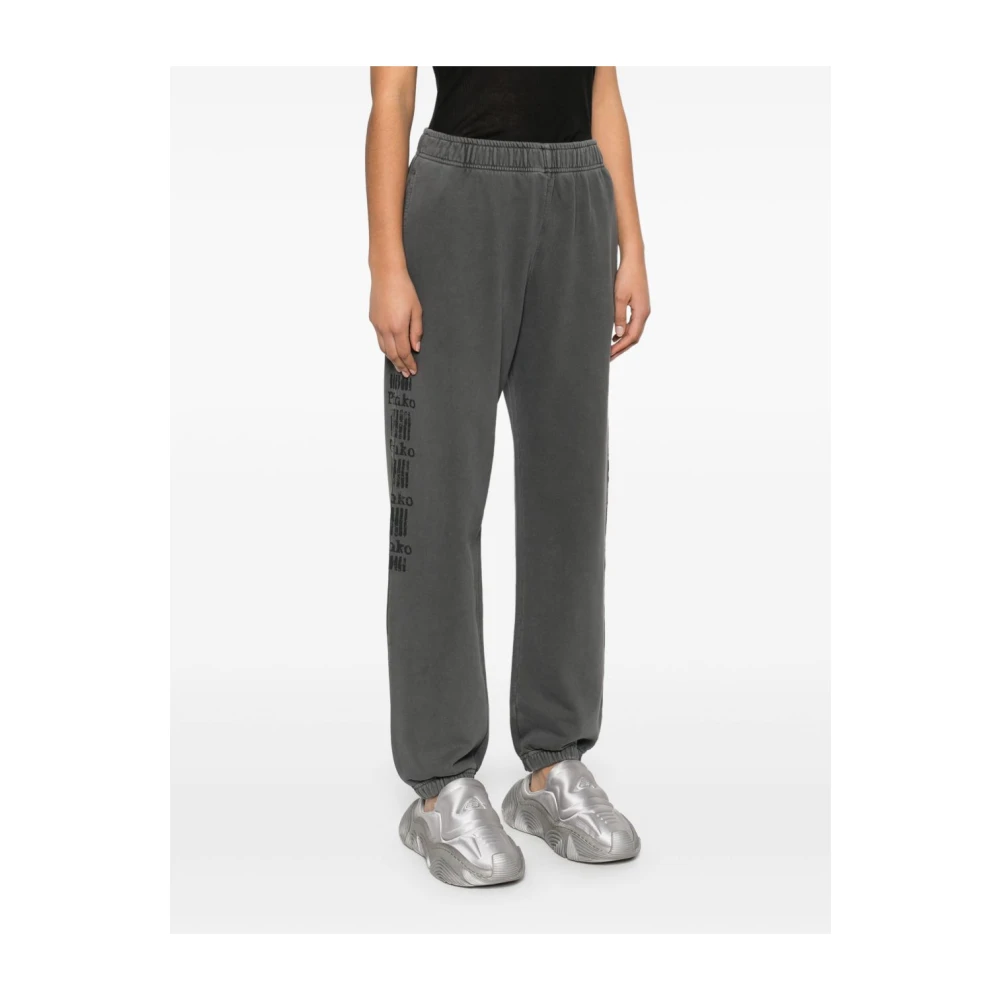 pinko Grijze Katoenen Broek Gray Dames