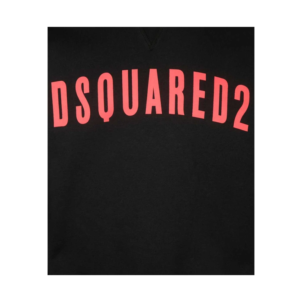 Dsquared2 Bedrukte Logo Sweatshirt Black Heren