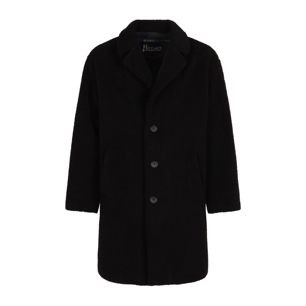 Herno Uomo Nero Cappotti, L, New,