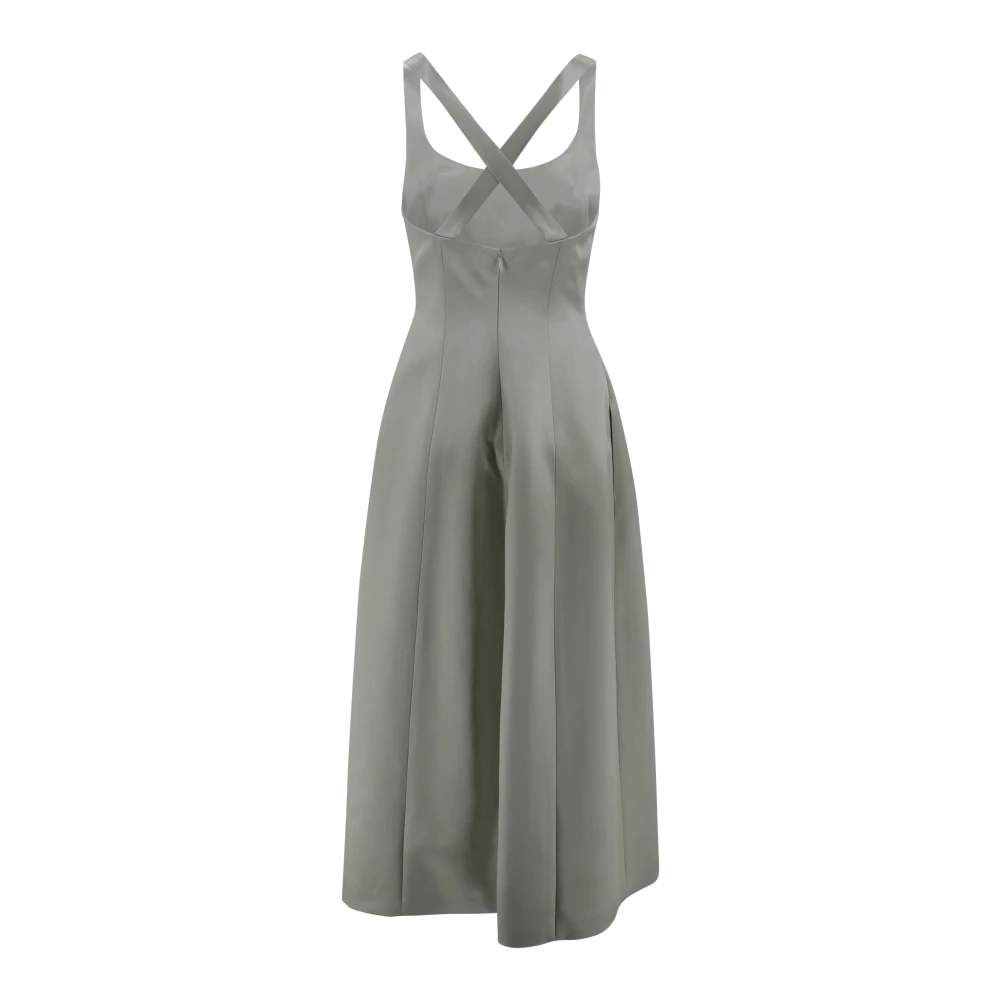 Philosophy di Lorenzo Serafini Groene Satijnen Korset Jurk Green Dames