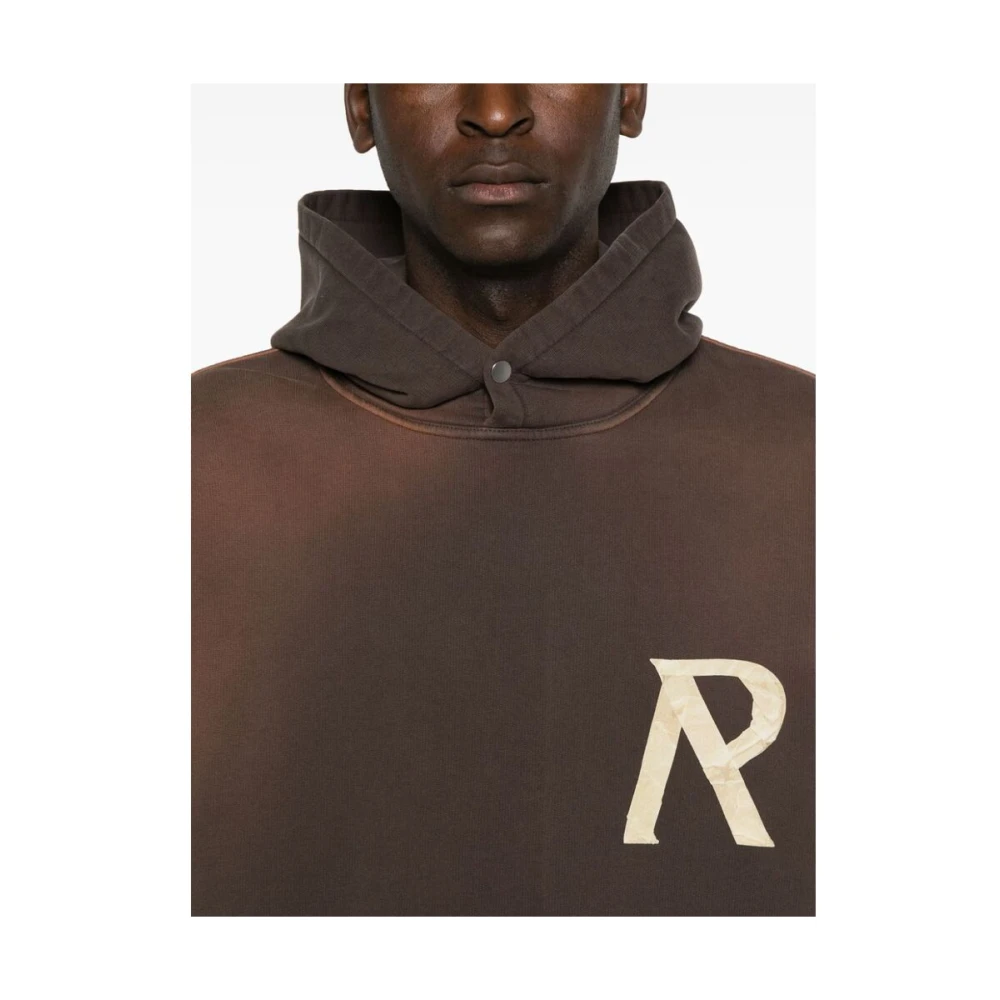 Represent Cedar Brown Masking Tape Initial Hoodie Brown Heren