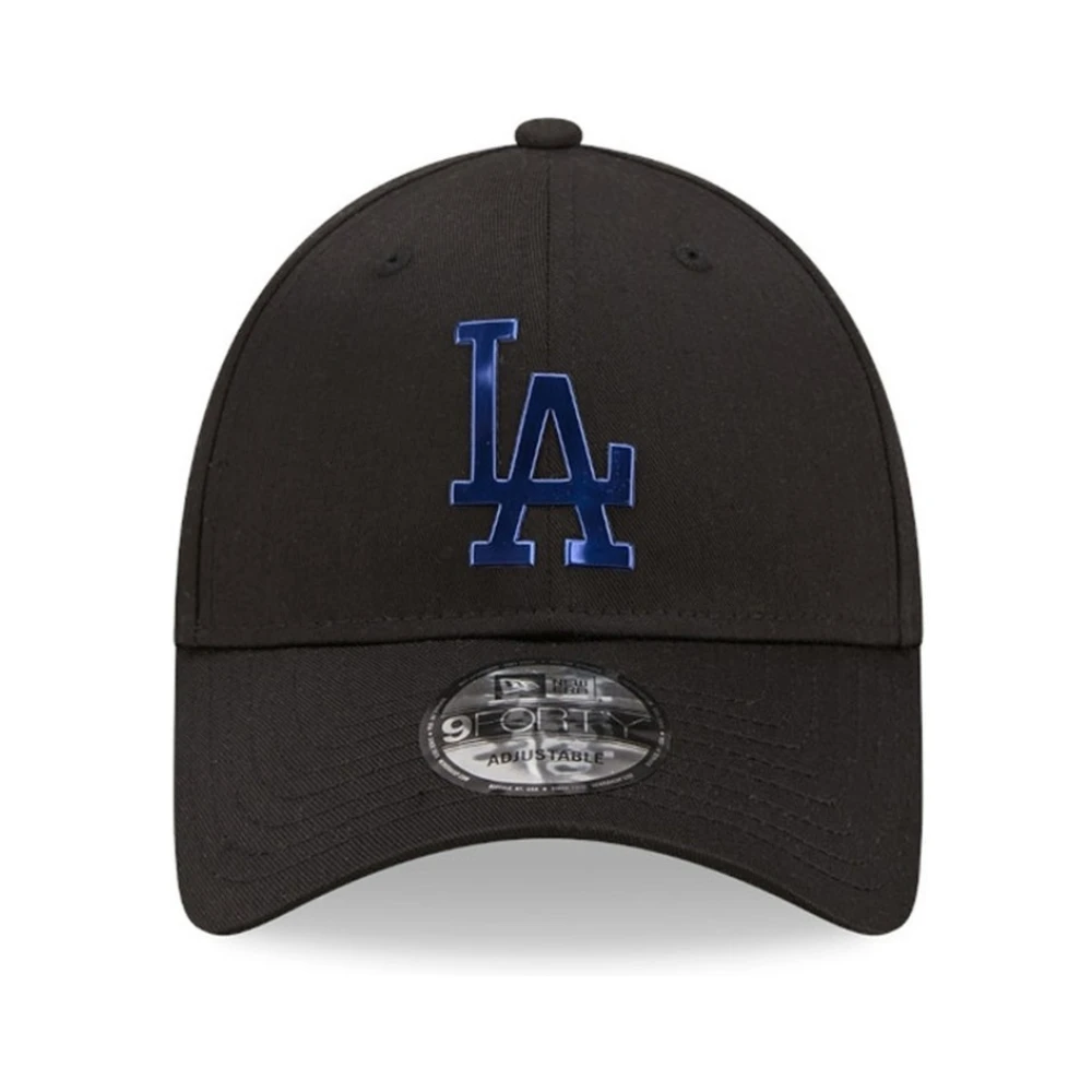 new era Zwarte Dodgers Folie Logo Pet Black Heren