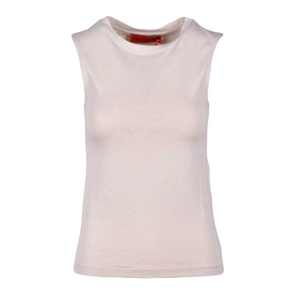 Wild Cashmere Tshirt Beige Dames