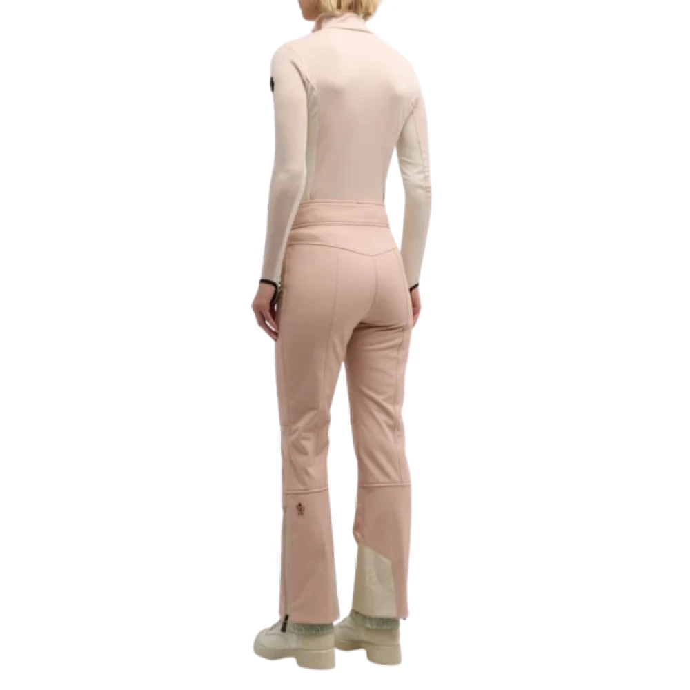 Moncler Stretch Ski Broek met Waterbestendige Kenmerken Pink Dames