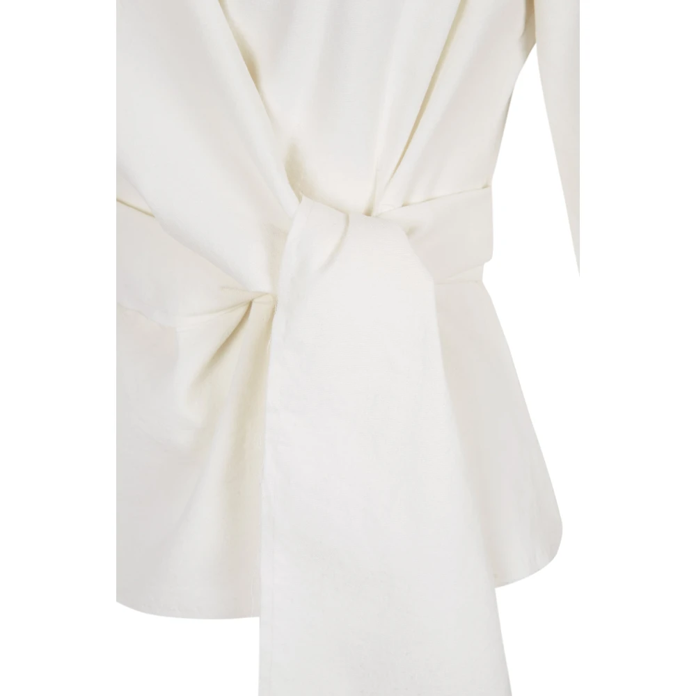 Cortana Kaars witte double-breasted jas White Dames