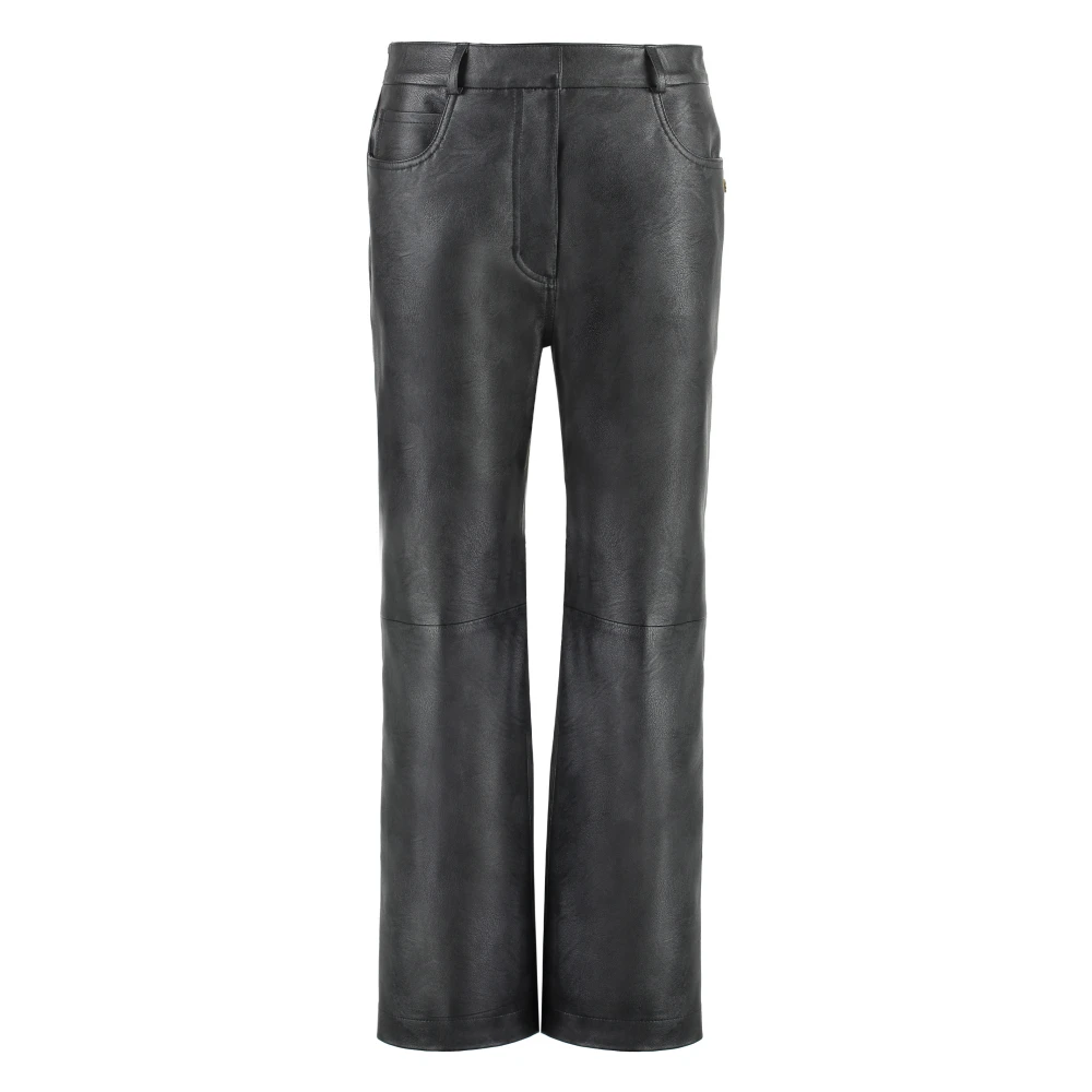 Stella Mccartney Alter Mat Imitatieleren Broek Black Dames