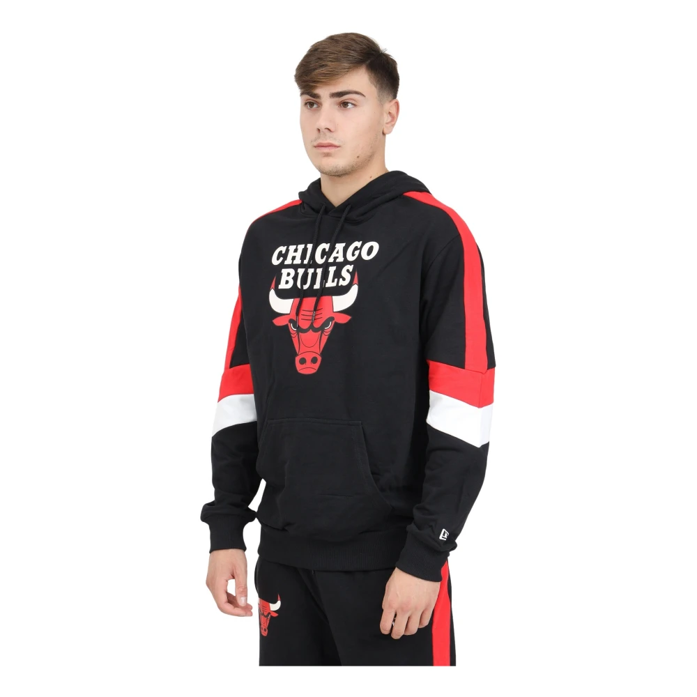 New era Chicago Bulls Colour Block Hoodie Black Heren