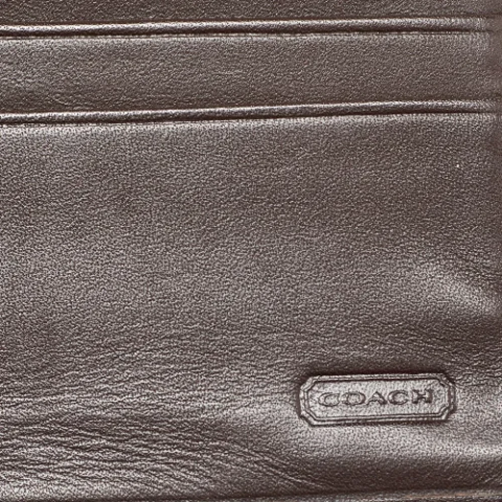Coach Pre-owned Canvas wallets Beige Dames