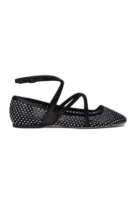 ballerines-noires-elegant-melange-de-cuir