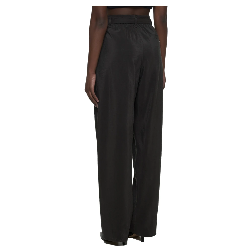 Lemaire Relaxte Ceintuur Broek Black Heren