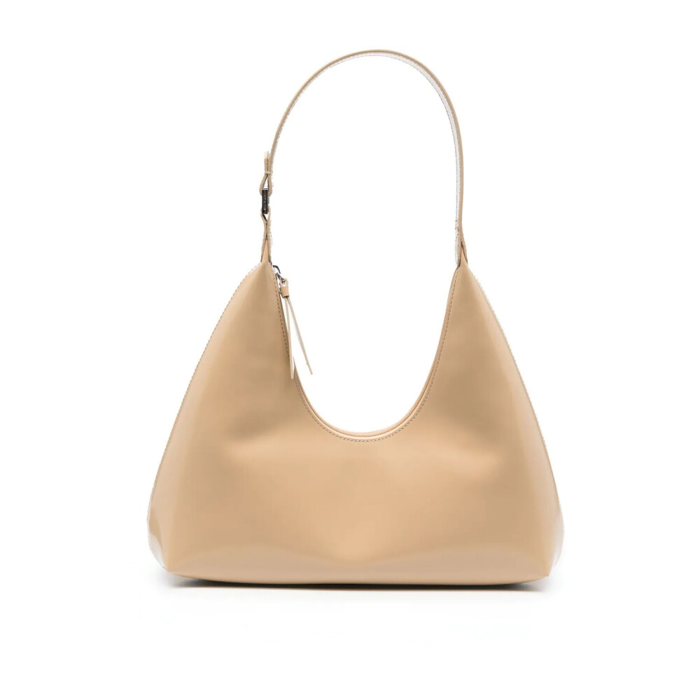 Beige leather hot sale hobo bag