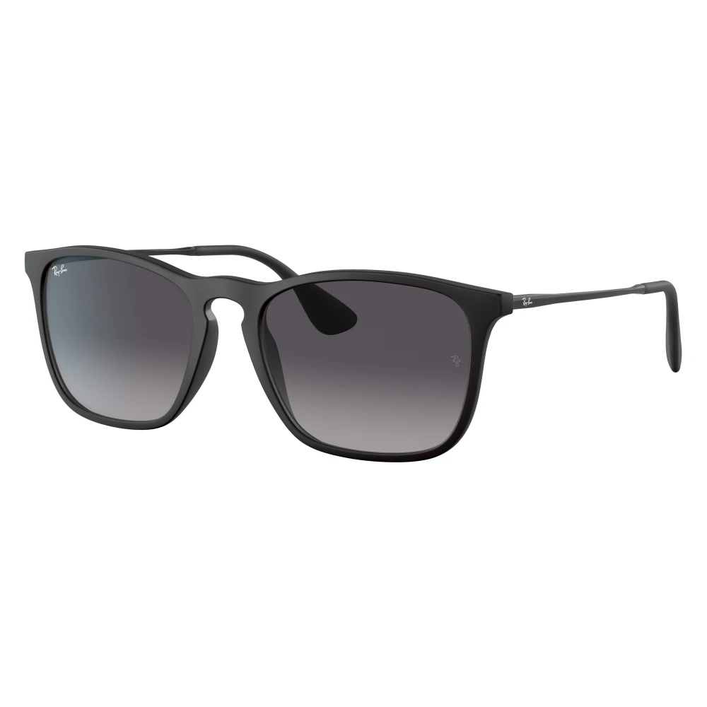 Rayban Black Chris Sunglasses "Rubber " Rb4187f-622-8G" - Image 4