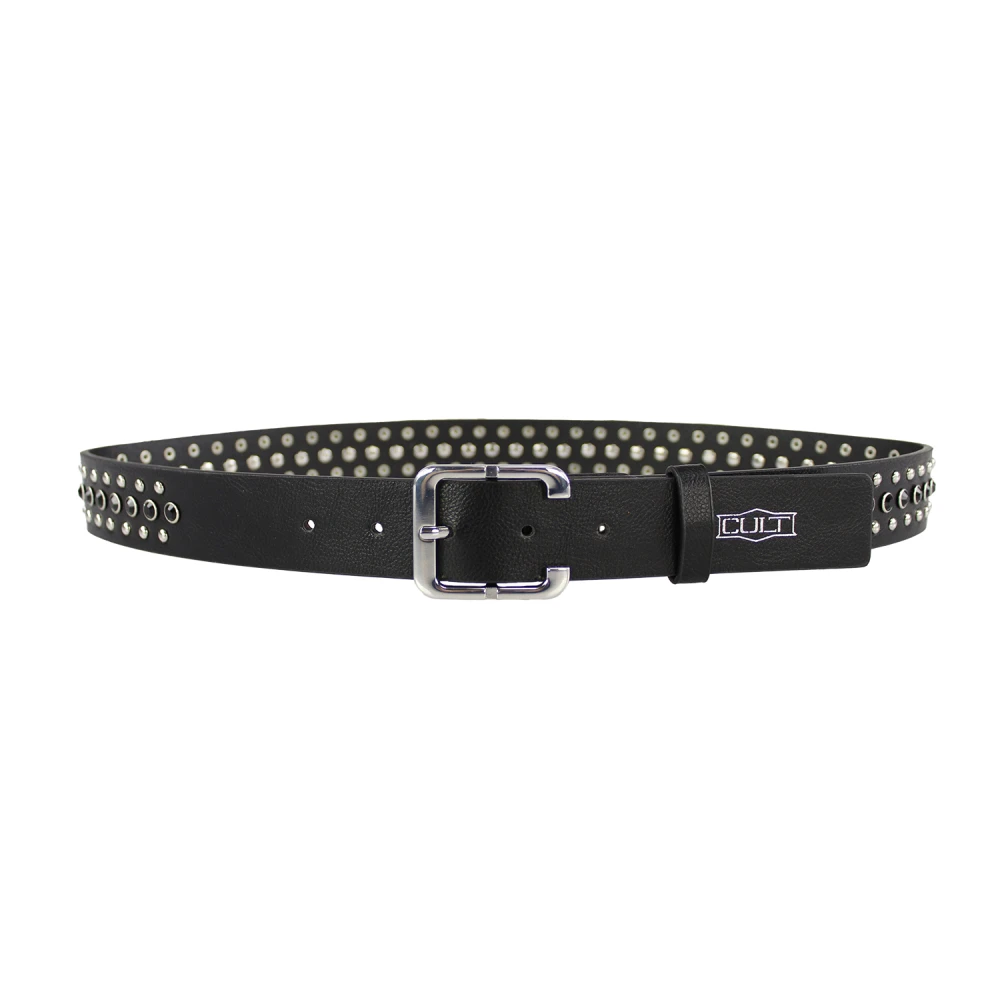 Cult Zwarte leren riem voor vrouwen Black Dames