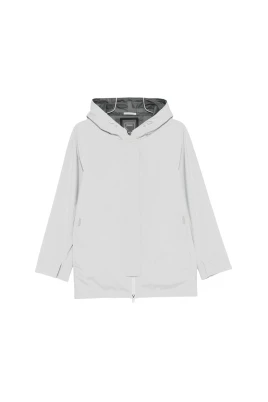 Zip-Up Hooded Coat