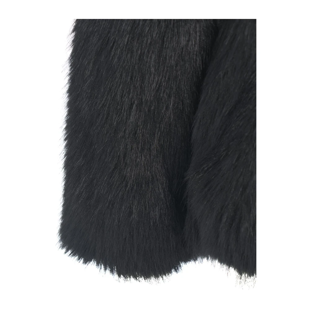 Kaos Zwarte Jassen voor Vrouwen Aw24 Black Dames
