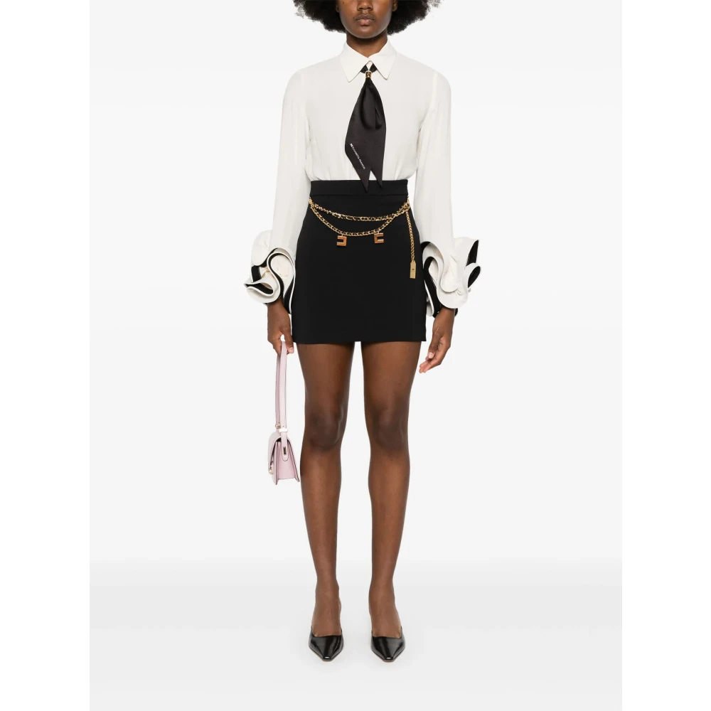 Elisabetta Franchi Zwarte Rok Black Dames