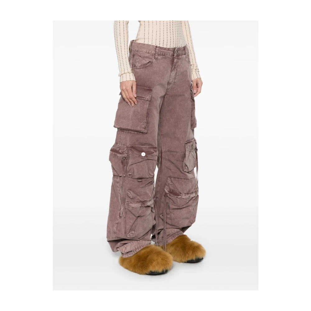 The Attico Cargo Bruine Jeans met Klassieke Zakken Brown Dames